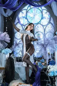 Coser Yunx1x1: Mysterious Allure of the Fallen Nun Cosplay - image 14