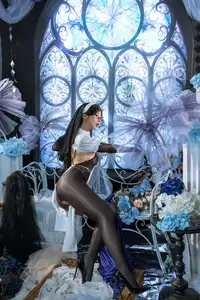 Coser Yunx1x1: Mysterious Allure of the Fallen Nun Cosplay - image 18