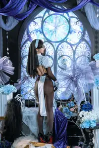 Coser Yunx1x1: Mysterious Allure of the Fallen Nun Cosplay - image 15