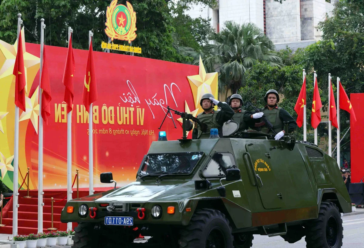 A Spectacular View: Hanoi Police Parade and Public March