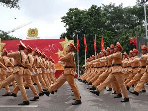 A Spectacular View: Hanoi Police Parade and Public March - image 0