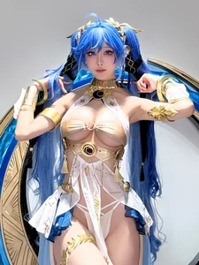 Stunning Shui Miao Aqua Cosplay - Exclusive Selfie Tier Luno Photo Collection for Fans of Aesthetic Portraiture and High-Quality Cosplay Photography - image 14