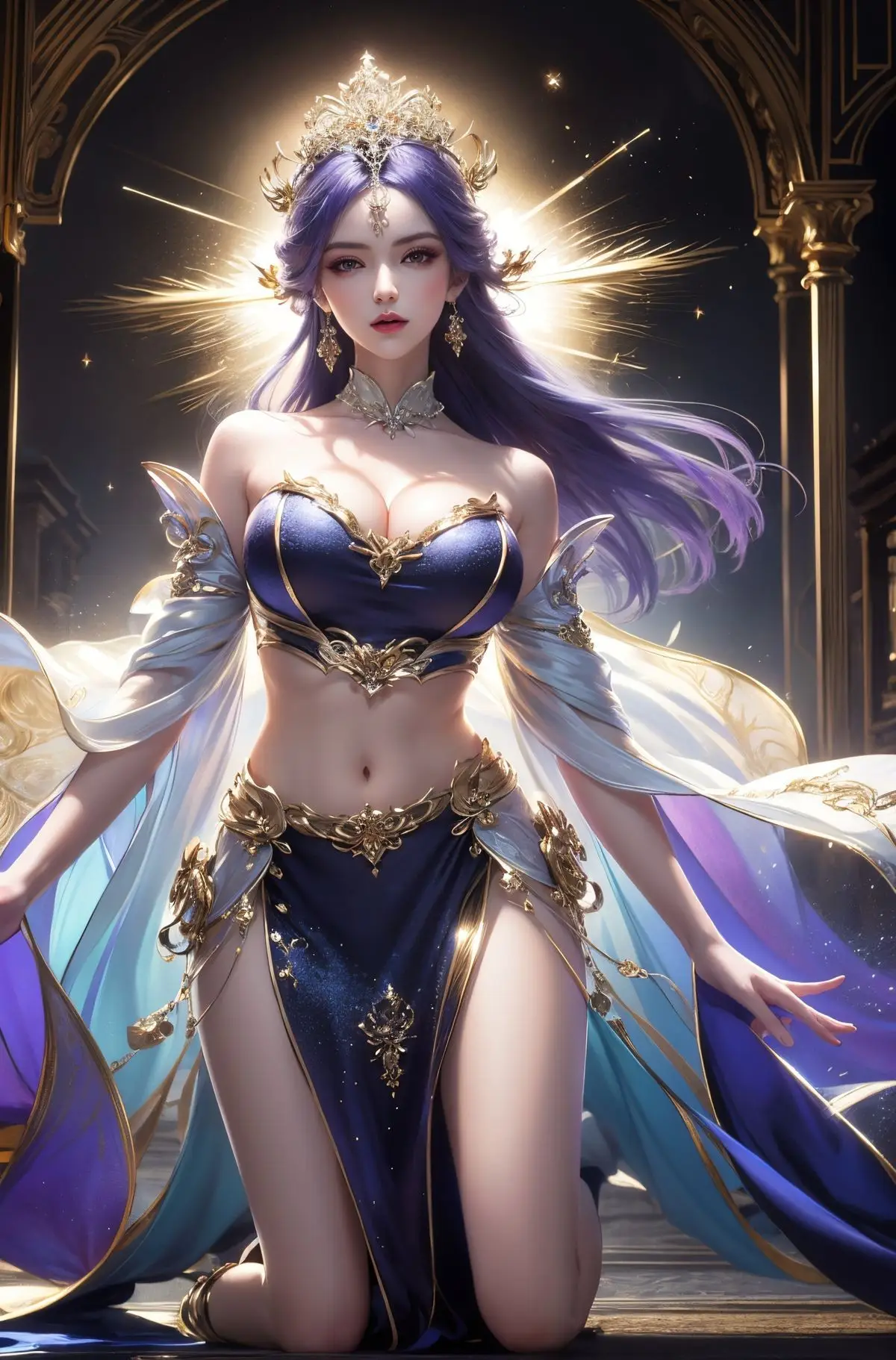 AI Generated: Goddess, Divine Beauty of Heavenly Palace | Part02