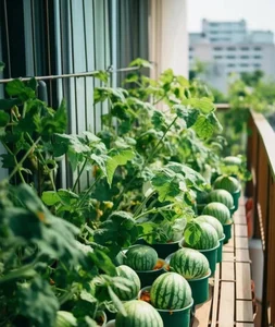 Urban Gardening Success: Growing Miniature Watermelons on a City Balcony - image 1