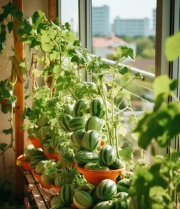 Urban Gardening Success: Growing Miniature Watermelons on a City Balcony - image 0