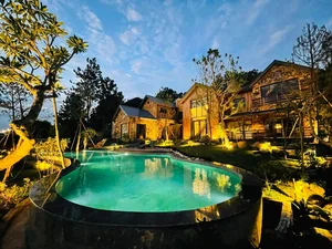 Thu Quynh Reveals Baby Gender and Inside Trong Tan’s Stunning Wooden Hillside Villa - image 1