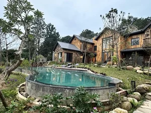 Thu Quynh Reveals Baby Gender and Inside Trong Tan’s Stunning Wooden Hillside Villa - image 0