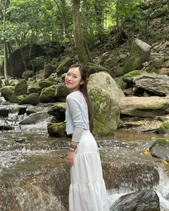 MC Khanh Vy Stuns Fans with Ethereal Goddess-Inspired Photoshoot by the Stream - image 0