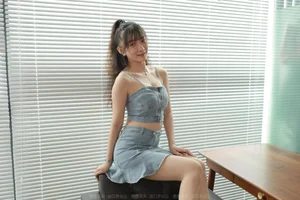 IESS Chinese Model Qiu Qiu: Chic Denim Dress Fashion and Urban Style - image 58