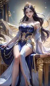 AI Generated Bai Lian Cheng Shen Heavenly Dome Part01: Alluring Goddess Mysterious Beauty - image 5