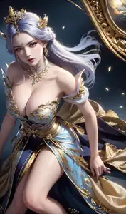 AI Generated Bai Lian Cheng Shen Heavenly Dome Part01: Alluring Goddess Mysterious Beauty - image 2