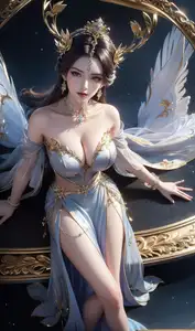 AI Generated Bai Lian Cheng Shen Heavenly Dome Part01: Alluring Goddess Mysterious Beauty - image 4