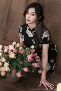 Nan Qiao XiuRen No.10655 Exudes Modern Oriental Charm in a Stunning Floral Dress - image 43