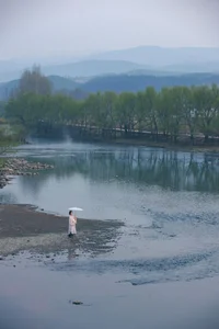 Timeless Elegance of Yi Ming in Art Language Vol.8869 - A Poetic Riverside Muse - image 7