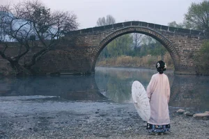 Timeless Elegance of Yi Ming in Art Language Vol.8869 - A Poetic Riverside Muse - image 9