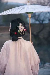Timeless Elegance of Yi Ming in Art Language Vol.8869 - A Poetic Riverside Muse - image 5