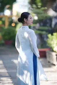 Elegant Vietnamese Girl in Traditional Ao Dai Capturing Timeless Asian Beauty - image 9