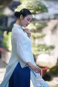 Elegant Vietnamese Girl in Traditional Ao Dai Capturing Timeless Asian Beauty - image 12