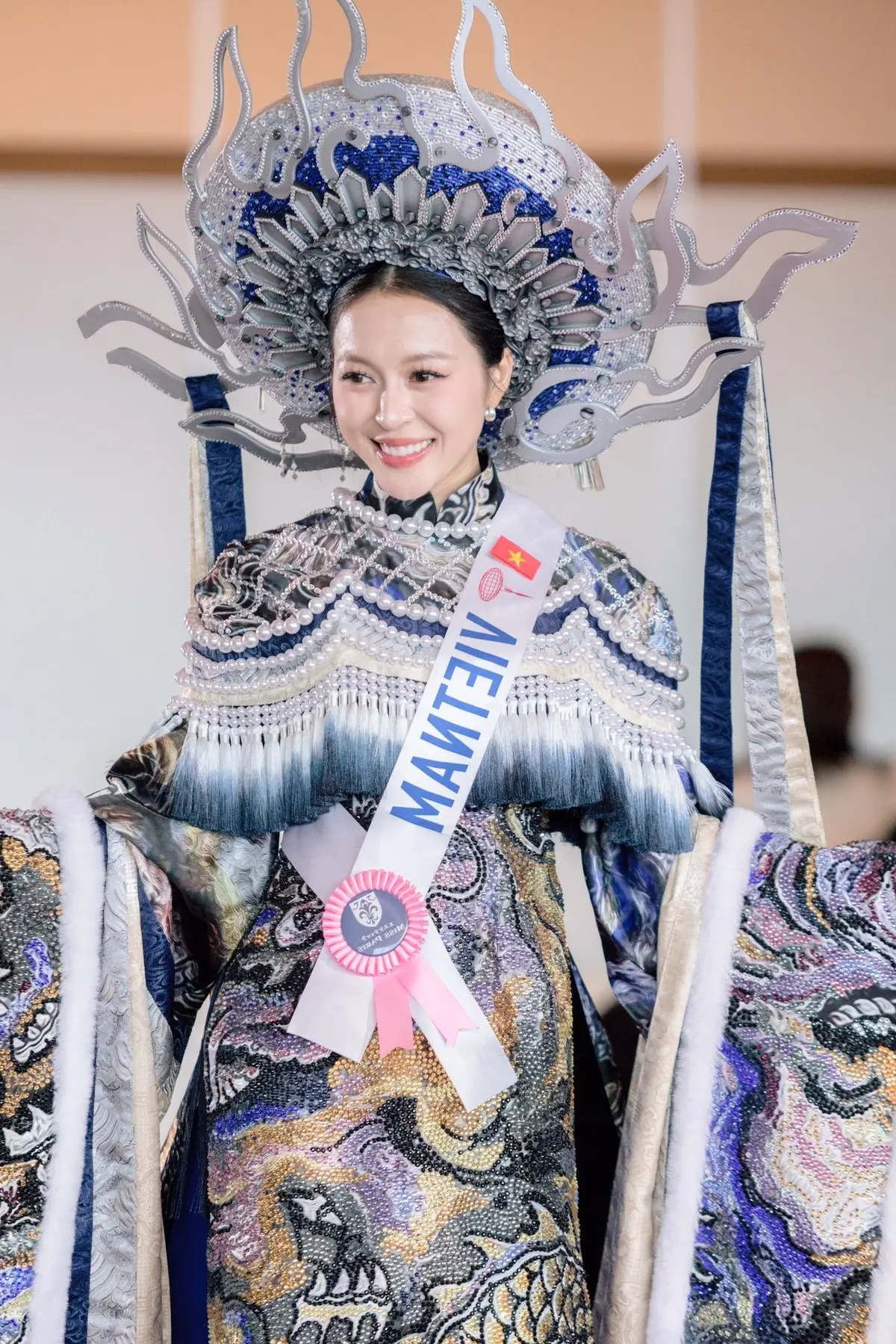 Miss Kieu Duy Shines Bright in National Costume at Miss International 2025