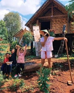 H'Hen Nie's Lush Green Vegetable Garden in Her Hometown - image 0