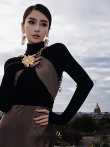 Angelababy Captivates Audiences at Paris Fashion Week with Elegant Style - image 3