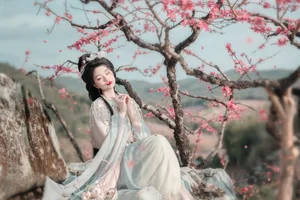 Spring Muse in Hanfu YiTuYu Art Language Vol.8879 Da Wai Wai Ge - image 40