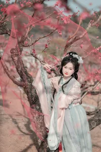 Spring Muse in Hanfu YiTuYu Art Language Vol.8879 Da Wai Wai Ge - image 6
