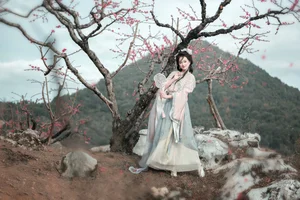 Spring Muse in Hanfu YiTuYu Art Language Vol.8879 Da Wai Wai Ge - image 9