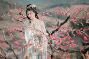 Spring Muse in Hanfu YiTuYu Art Language Vol.8879 Da Wai Wai Ge - image 41