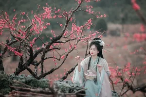 Spring Muse in Hanfu YiTuYu Art Language Vol.8879 Da Wai Wai Ge - image 16