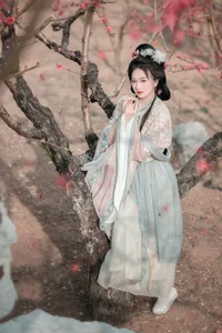 Spring Muse in Hanfu YiTuYu Art Language Vol.8879 Da Wai Wai Ge - image 4