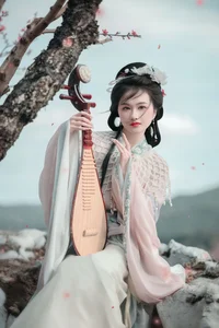 Spring Muse in Hanfu YiTuYu Art Language Vol.8879 Da Wai Wai Ge - image 25