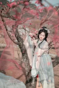 Spring Muse in Hanfu YiTuYu Art Language Vol.8879 Da Wai Wai Ge - image 21