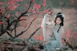 Spring Muse in Hanfu YiTuYu Art Language Vol.8879 Da Wai Wai Ge - image 37