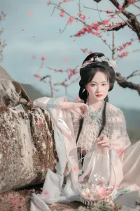 Spring Muse in Hanfu YiTuYu Art Language Vol.8879 Da Wai Wai Ge - image 31
