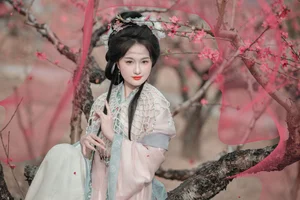 Spring Muse in Hanfu YiTuYu Art Language Vol.8879 Da Wai Wai Ge - image 22