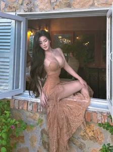 Stunning Visuals of Vo Ngoc Tran: Saigon's Top Influencer Poses by the Window - image 2