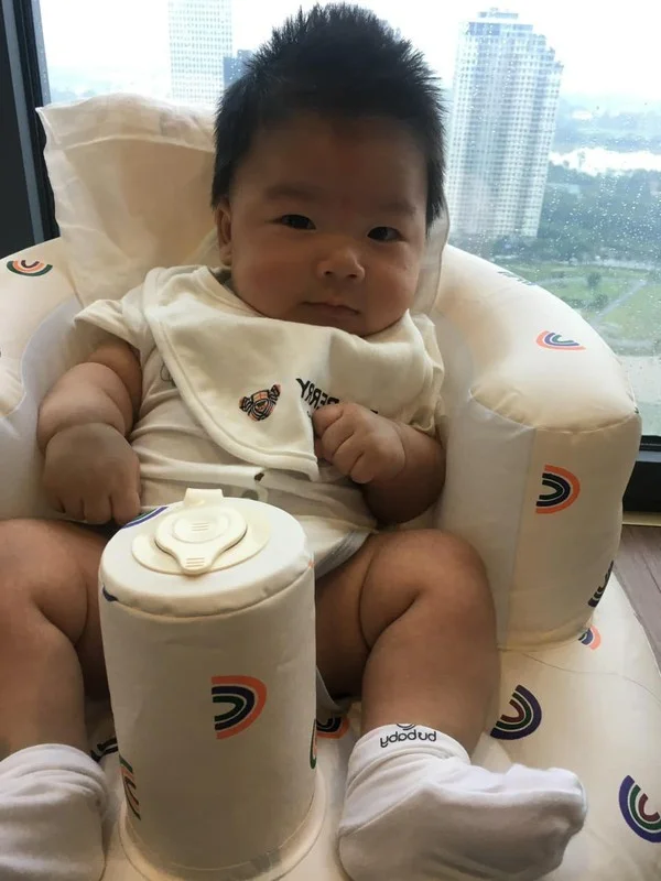 Chu Thanh Huyen Shares Adorable Photos of Her Honey-Skinned Baby Boy