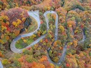 Stunning Autumn Views Along the Famous 48-Bend Scenic Road - image 8