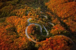 Stunning Autumn Views Along the Famous 48-Bend Scenic Road - image 5