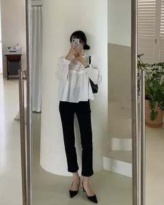 10 Elegant Ways to Style Straight-Leg Pants for a Tall Office Look - image 5