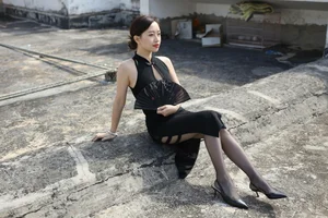 Xiao Jie Rooftop Qipao Show IESS Chinese Model Photography Gallery - image 11