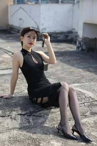 Xiao Jie Rooftop Qipao Show IESS Chinese Model Photography Gallery - image 5