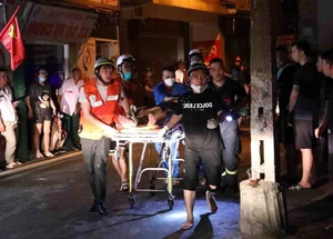 Vietnamese Celebrities Mourn Tragic Fire: MC Thanh Trung Joins Search Efforts - image 3