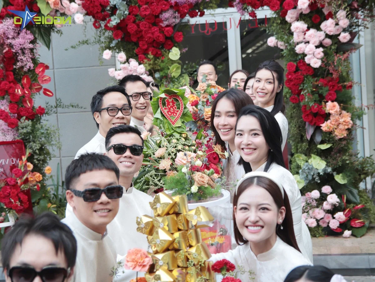 Groom Vinh Nguyen Shines in Elegant Ao Dai for Engagement to Diem My 9X
