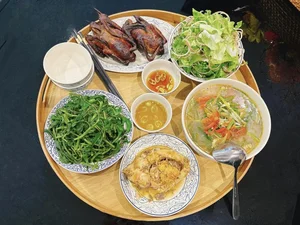 Phuong Oanh Enjoys Traditional Hanoi Autumn Snacks Amidst Exciting Pregnancy Rumors - image 3