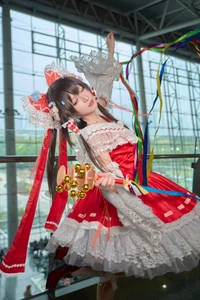 Ethereal Reimu Cosplay by Hua Qi Hana at Firefly Comic-Con Part01 - image 1