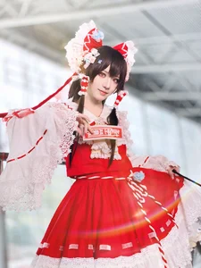 Ethereal Reimu Cosplay by Hua Qi Hana at Firefly Comic-Con Part01 - image 34