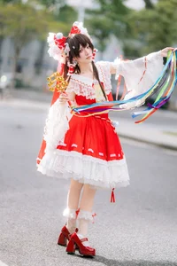 Ethereal Reimu Cosplay by Hua Qi Hana at Firefly Comic-Con Part01 - image 11