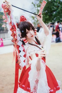 Ethereal Reimu Cosplay by Hua Qi Hana at Firefly Comic-Con Part01 - image 23